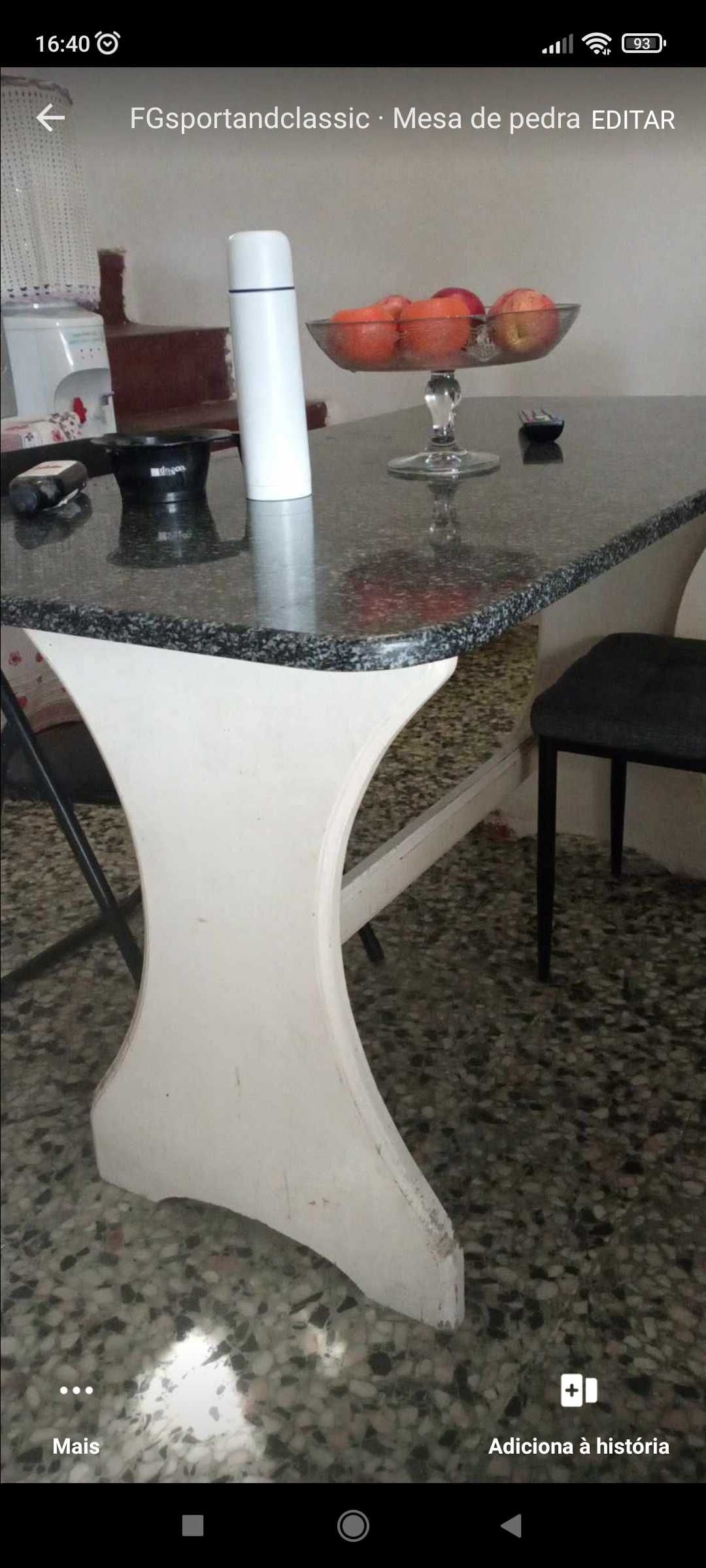 Mesa de pedra de