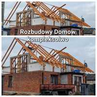 Rozbudowy domow nadbudowy remonty budowa domow muraz Dachy Elewacje