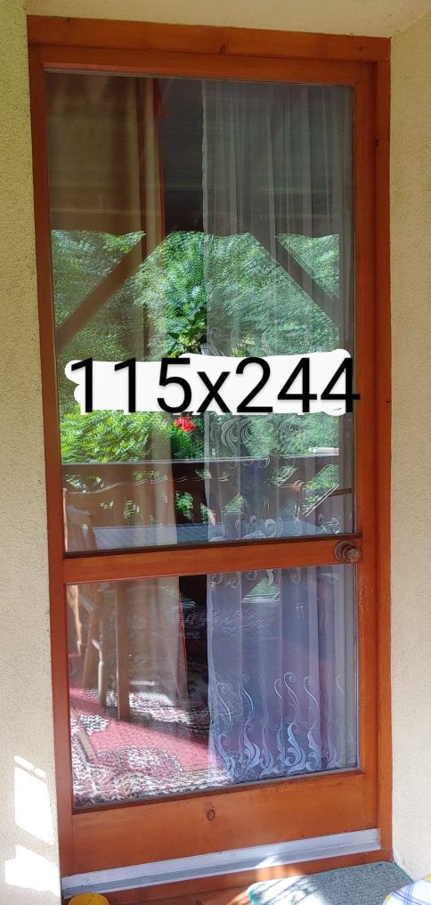Drzwi balkonowe 115x244