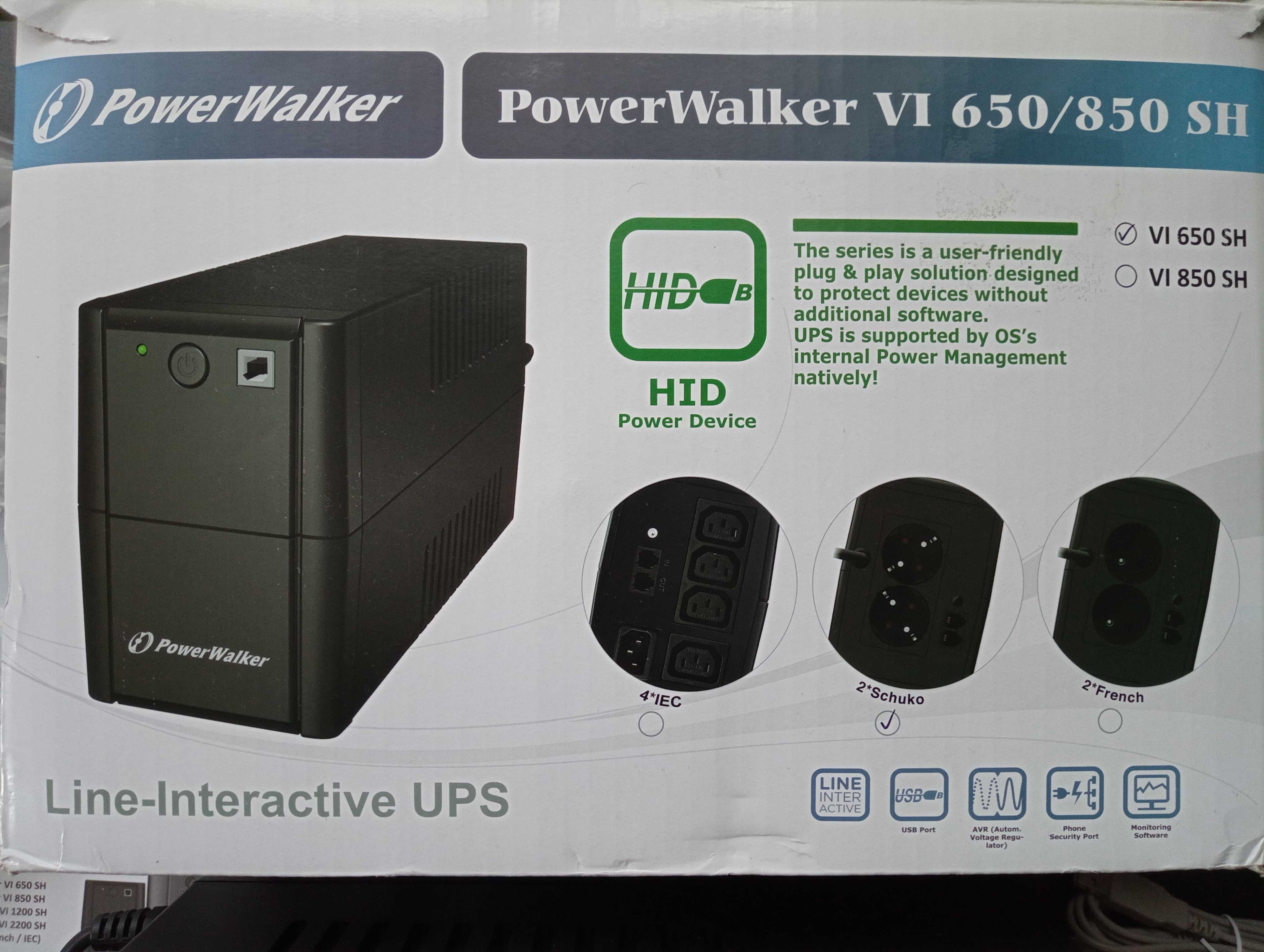 ДБЖ безперервної дії (Online) PowerWalker VI 650 SH