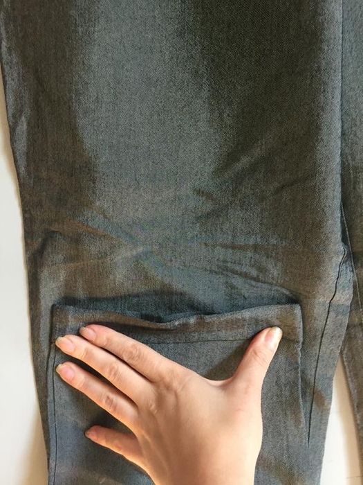 Серебристые летние тонкие брюки бананы из вискозы Wallis