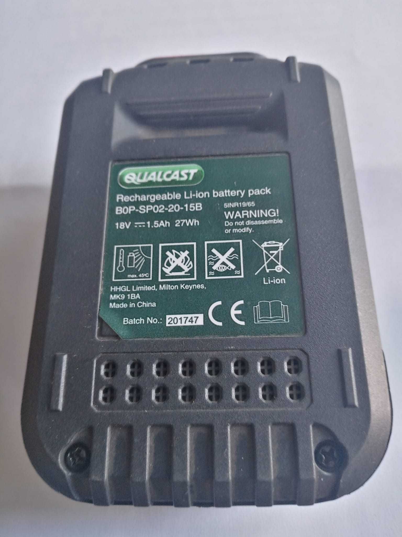 Bateria Qualcast 18V1,5Ah B0P-SP02-20-15B