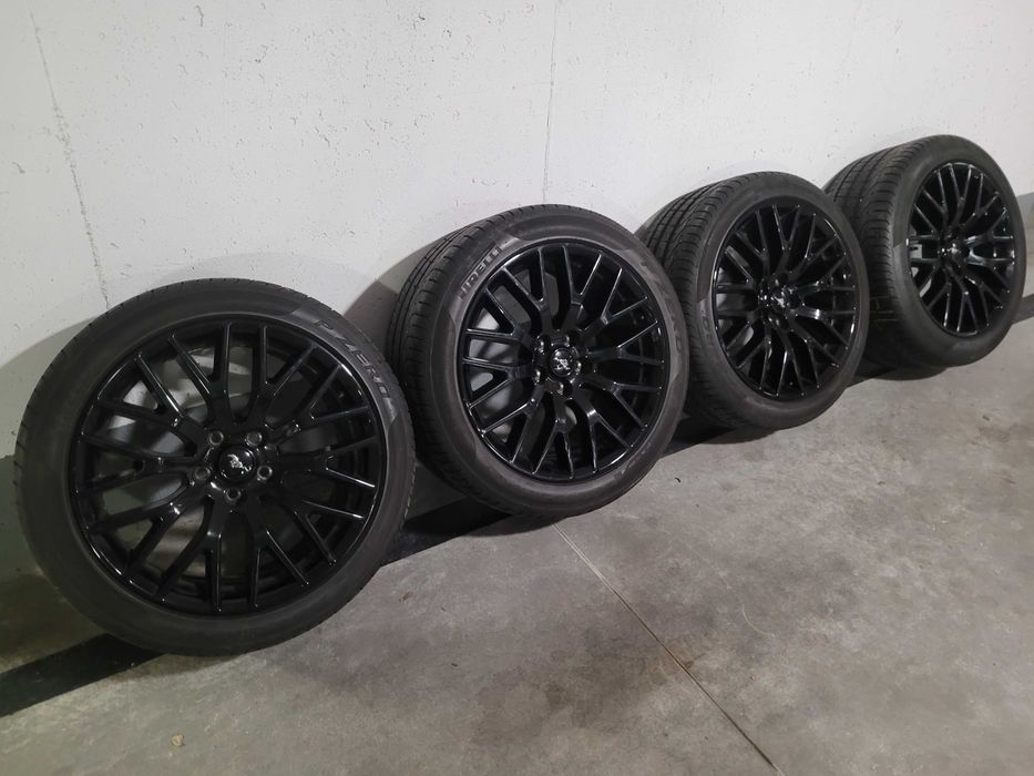 Felgi + w cenie opony letnie Pirelli Mustang czarne 19 cali 5 x 114,3