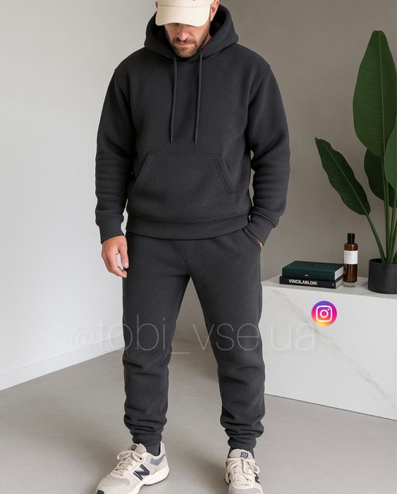 ‼️ ТЕПЛИЙ Костюм Чоловічій Фліс спортиний Мужской Комплект осень/зима