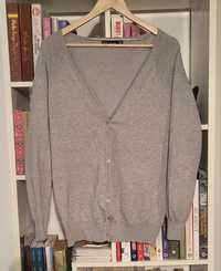Sweterek V Szary r XL Zara