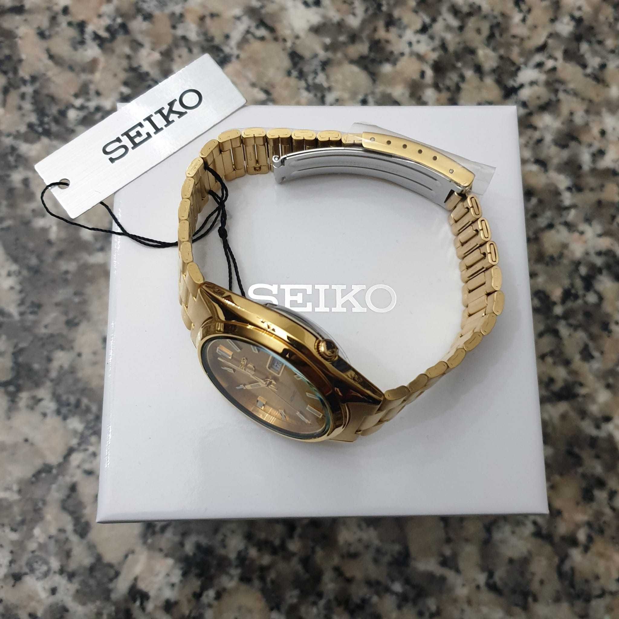 *NOVO* Seiko 5 Sports Automático SNXS80K1 Gold (37mm)