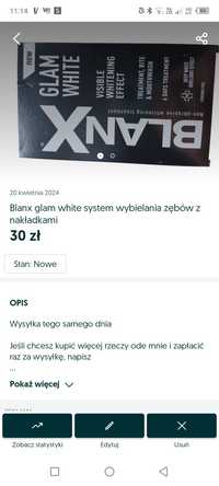 Blanx glam white system wybielania zębów