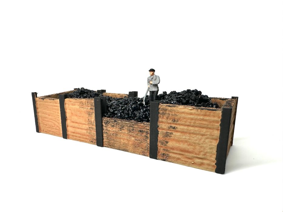 Skład węgla makieta diorama skala H0 1:87