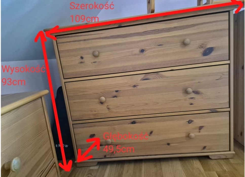 Komoda sosnowa Ikea