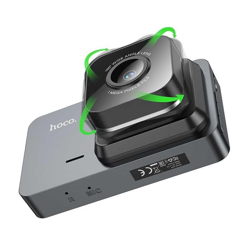 Відеореєстратор HOCO DV9 3-inch screen driving recorder (720P) l Gray