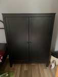 Szafka Hemnes Ikea czarna drewniana