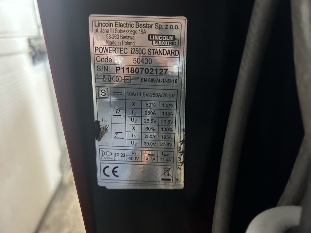 Spawarka migomat Lincoln Electric Powertec i250C