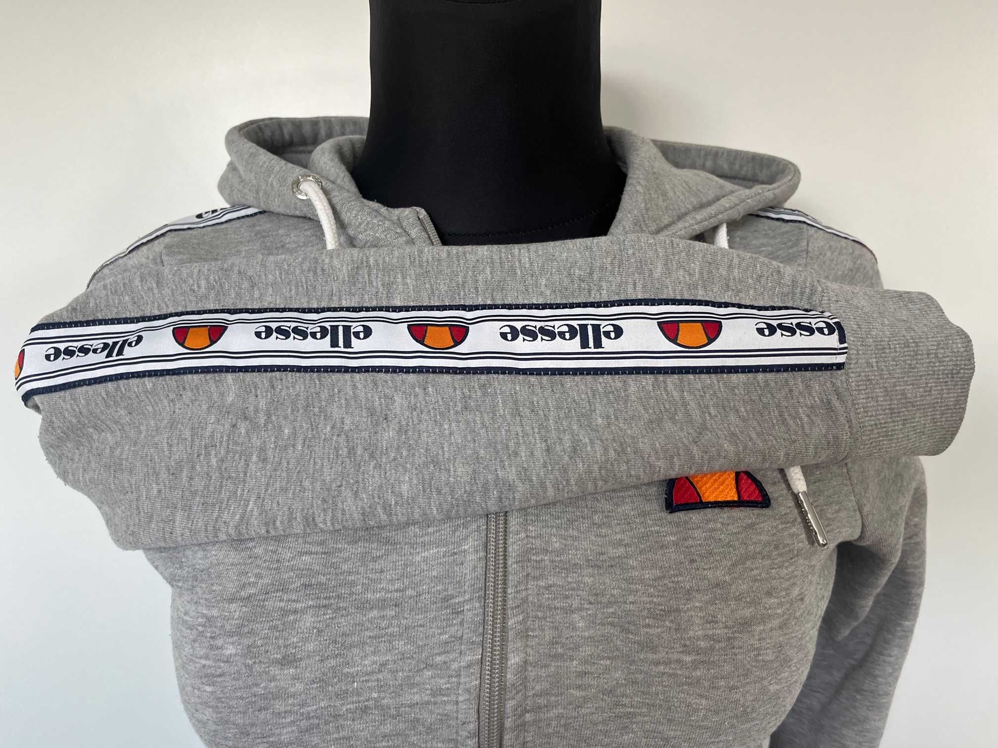 Bluza dresowa damska Ellesse z kapturem szara rozpinana rozm 36 S