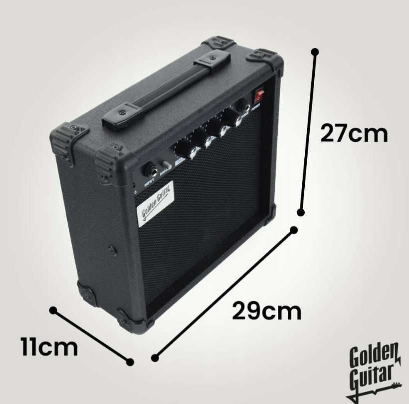 Nowy WZMACNIACZ GITAROWY Gitary Elektrycznej 20W Piecyk Mocny (-25%)