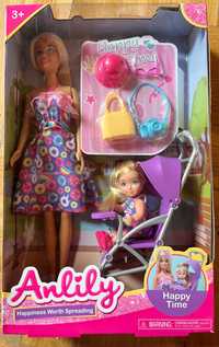 Zestaw Lalka Anlily Barbie + Mała lalka + Akcesoria NOWA