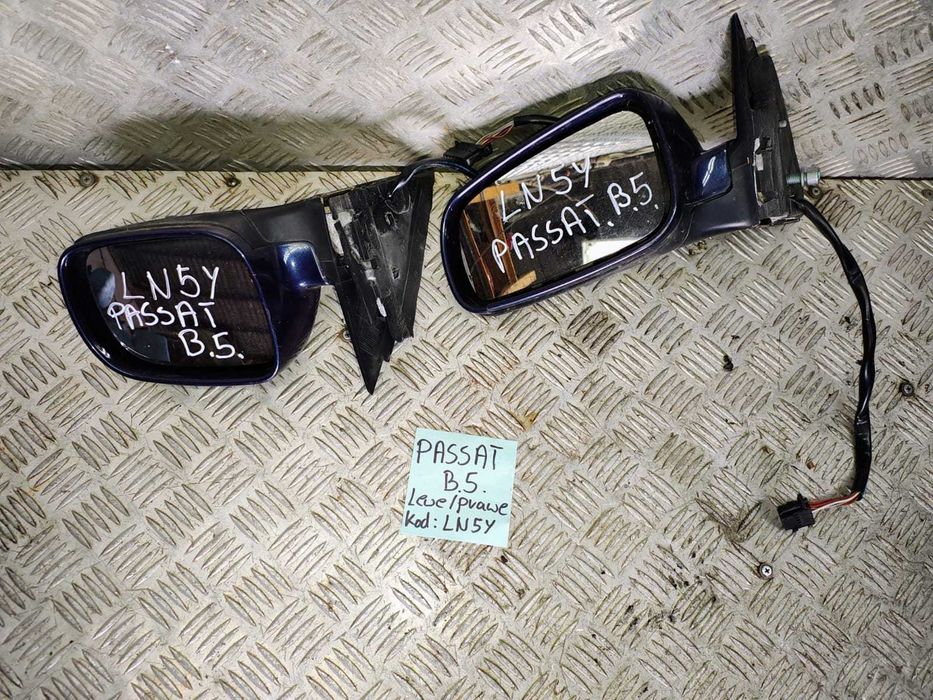passat b5 lusterko lewe prawe kod lakieru LN5Y