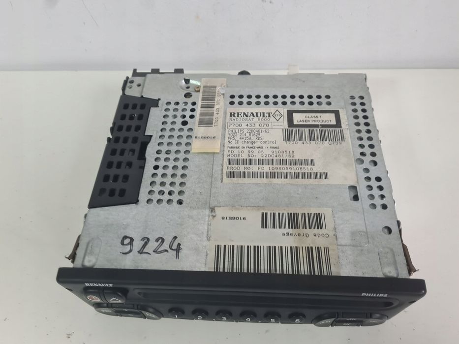 Radio renault laguna 1 clio ii megane 1 scenic safrane philips