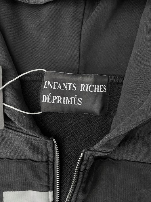 Зіп худі Enfants Riches Deprimes / ERD темно сірого / чорного кольору