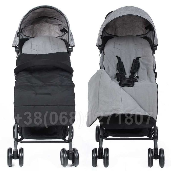 Зимний конверт в прогулочную коляску люльку теплый чехол зимовий чохол