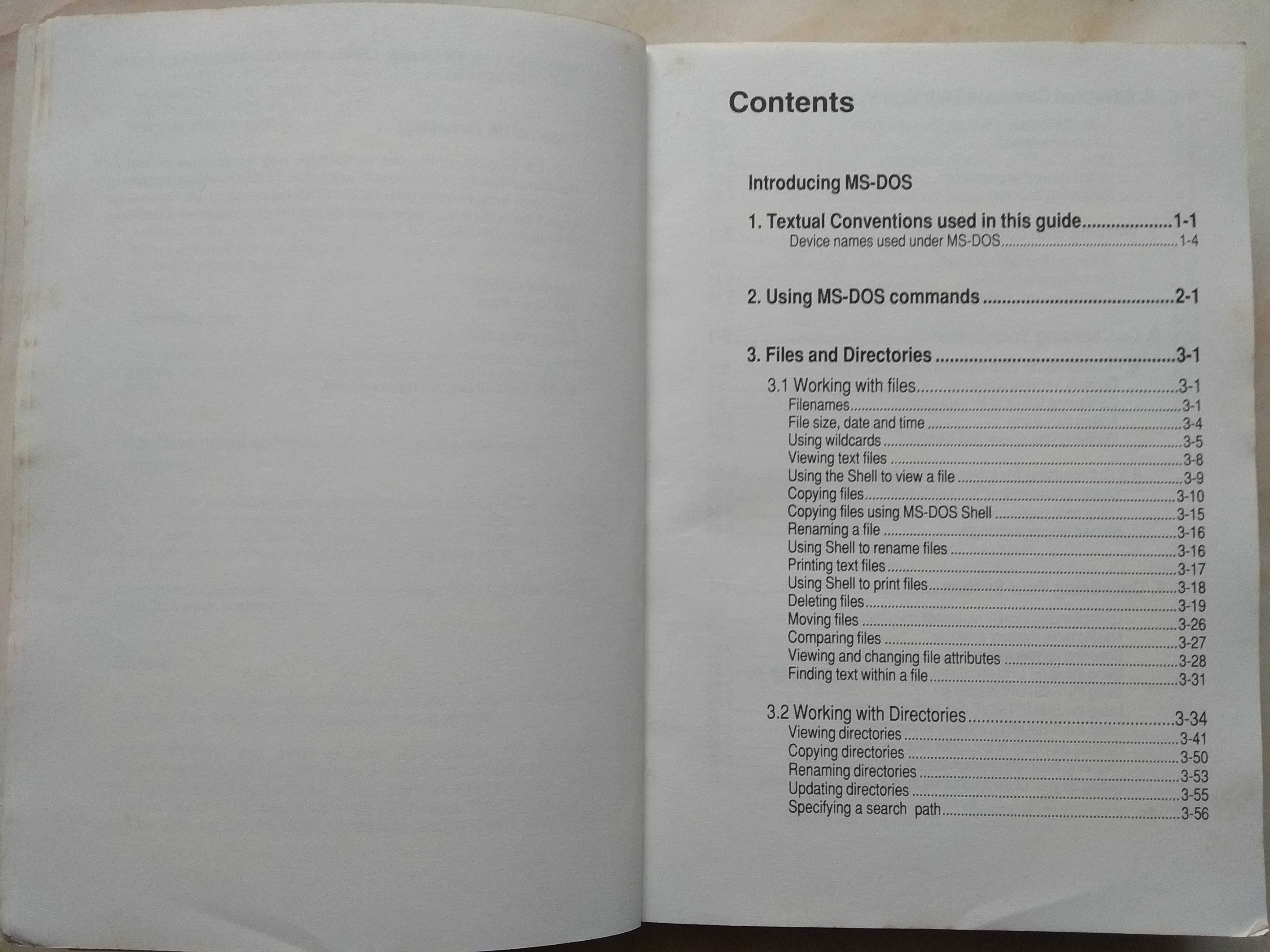 Livro de Microsoft MS DOS - AMSTRAD