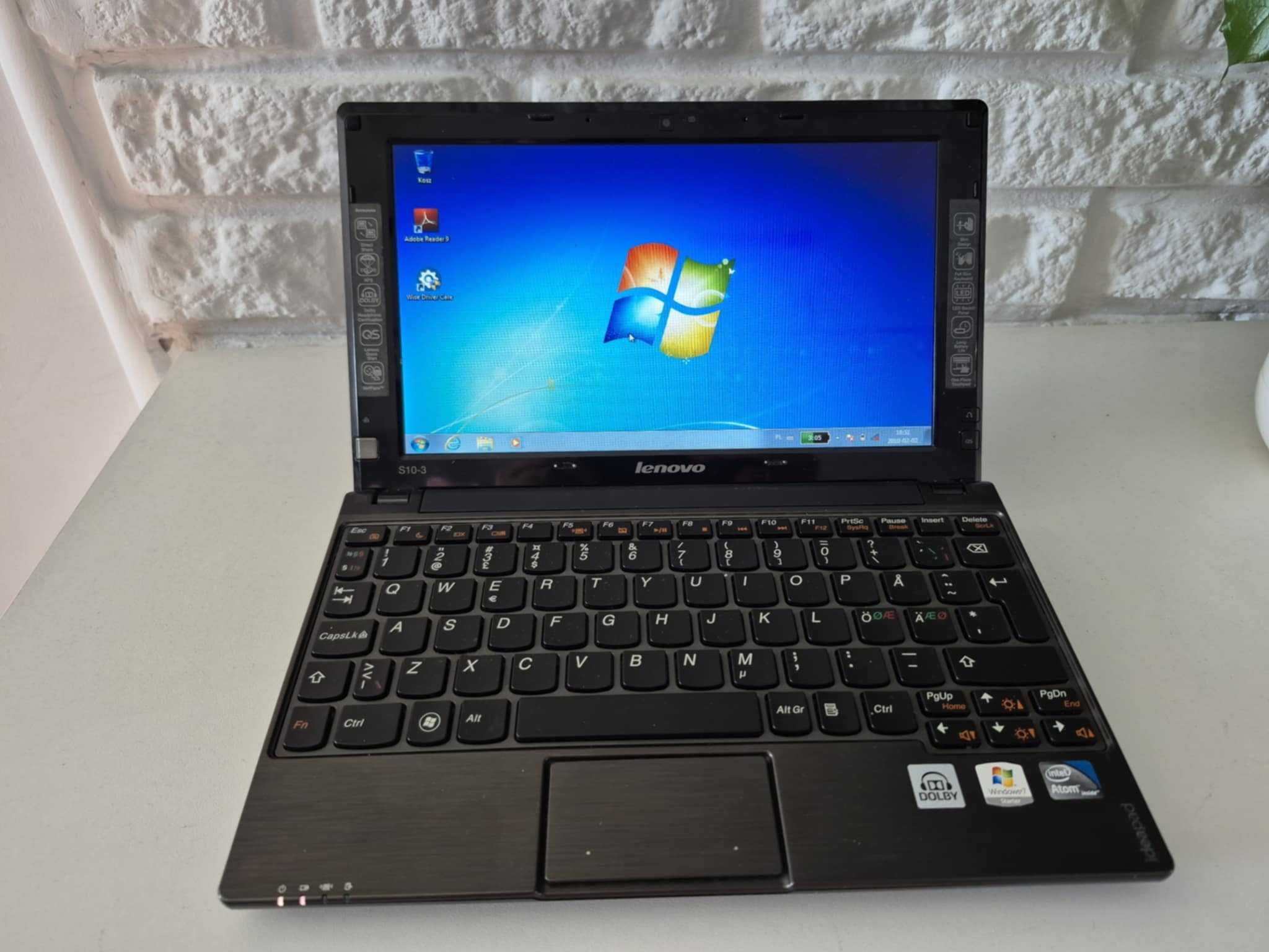 10 Cali Lenovo IdeaPad S10-3 Intel Atom/1GbDDR/250HDD/Bateria OK/Win7