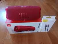 JBL Charge 5 Red + Kabel baseus 2m