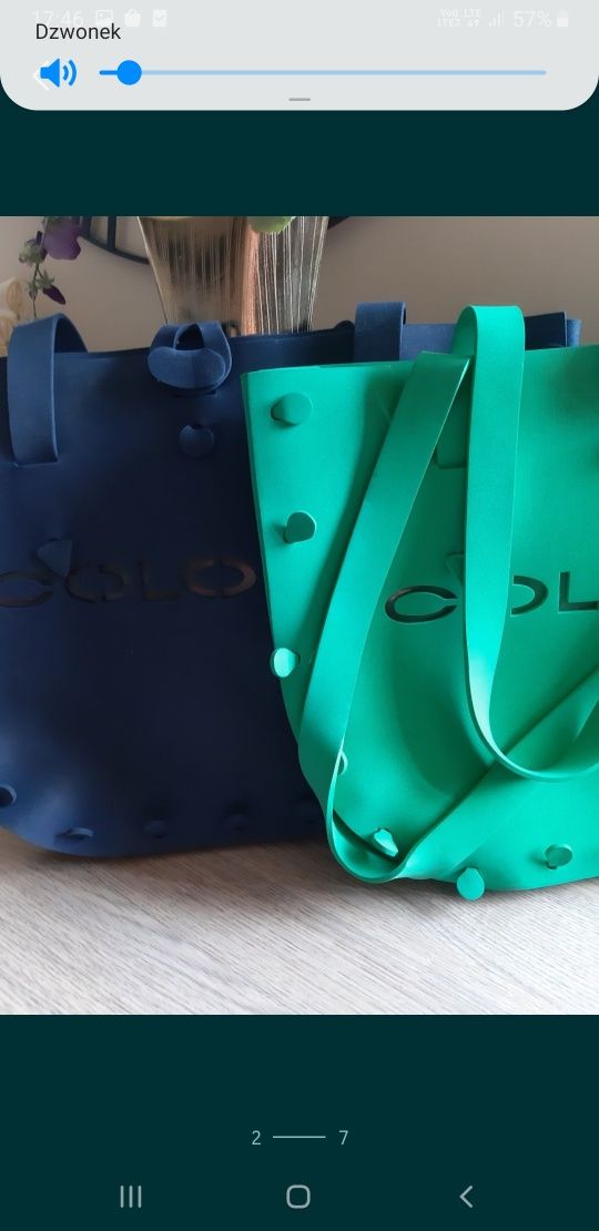 Torebka pianka tworzywo basen plaża tkmaxx colours kolekcja bag koszyk