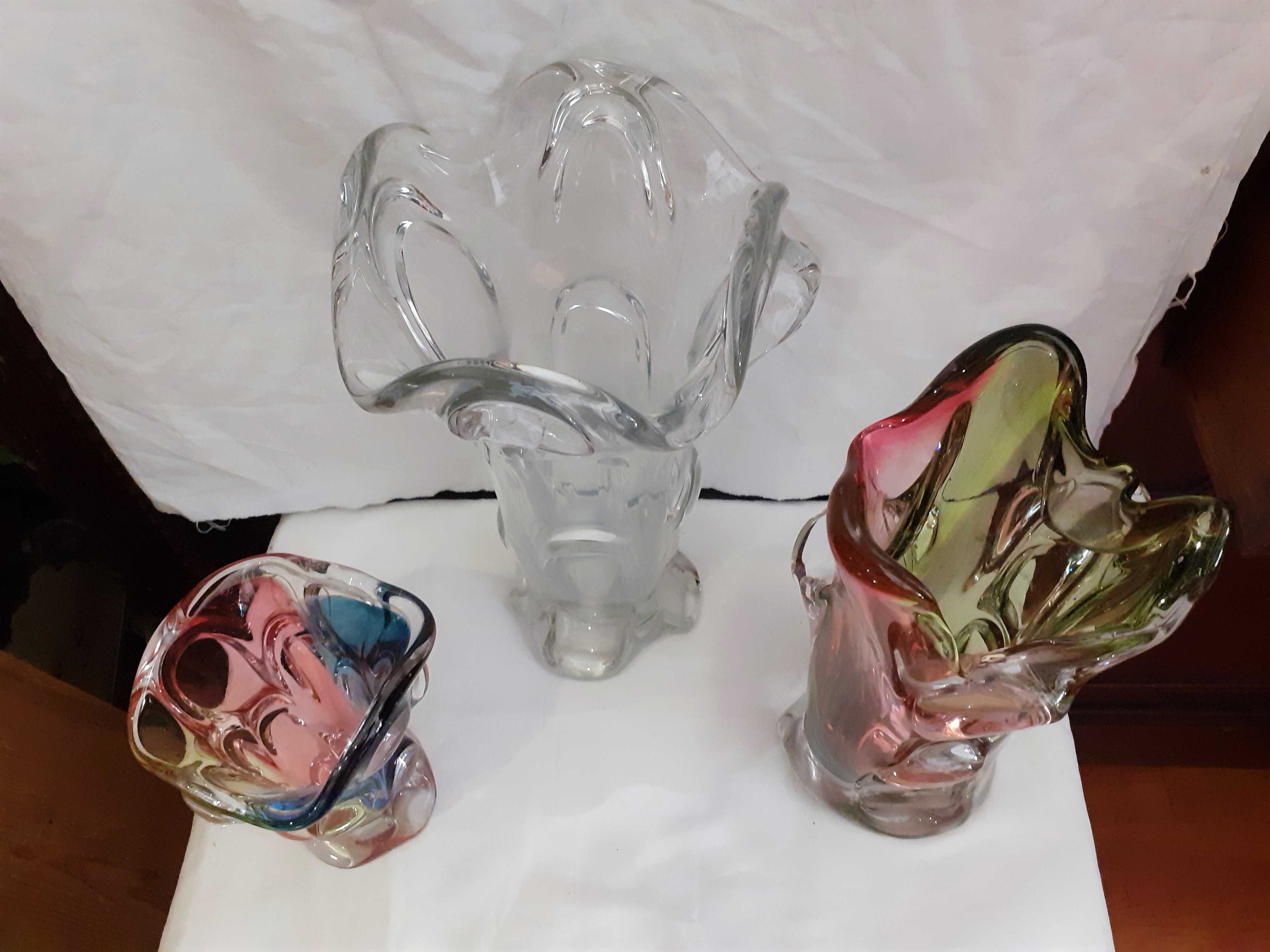 3 jarras em cristal de Murano vintage mid-century