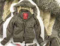 Ciepła zimowa kurtka sztruks Vachel XS/S futerko