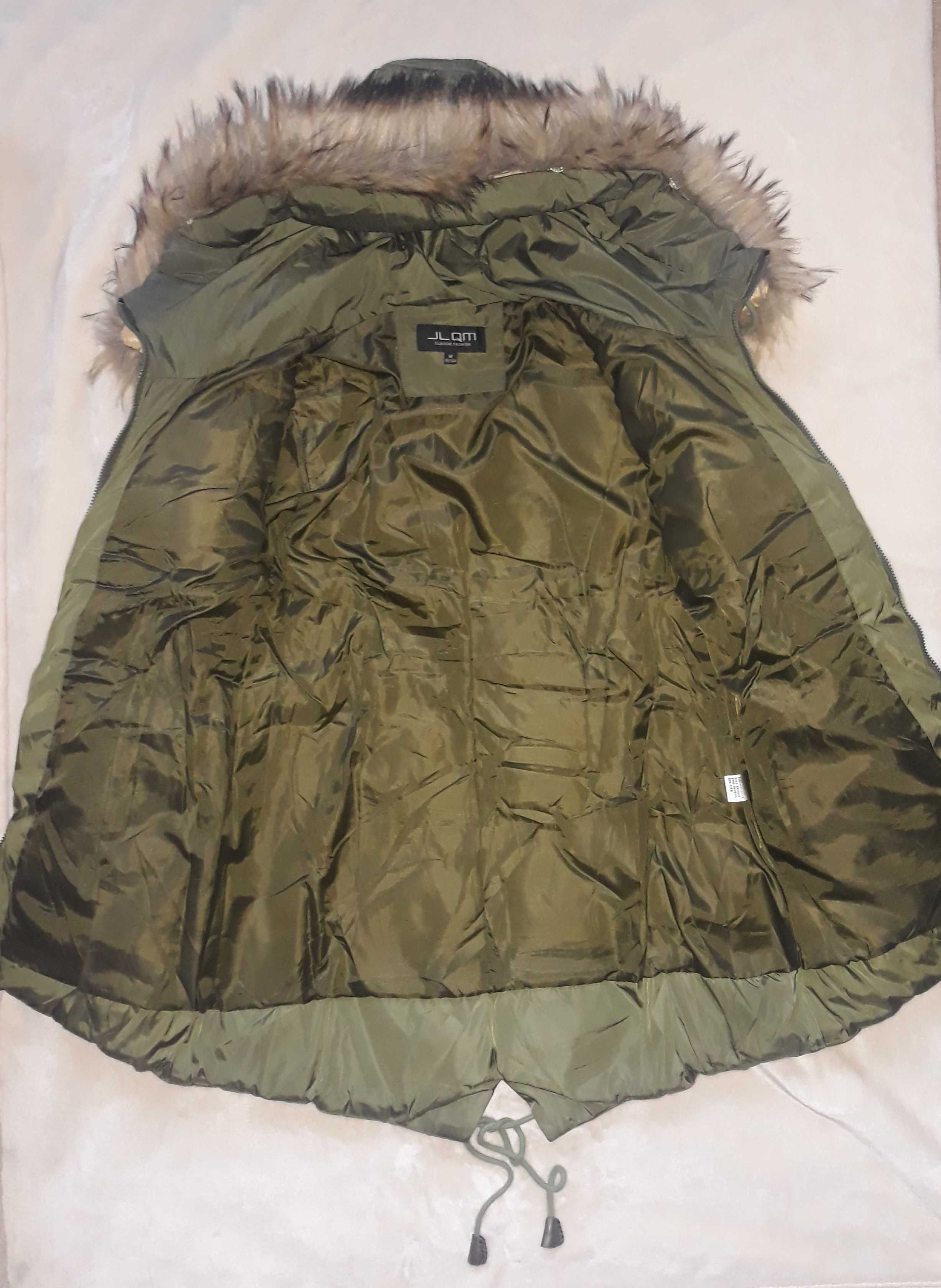 Kurtka JLQM zimowa puchowa r. M 160cm
