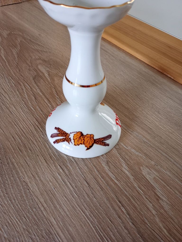 Świecznik porcelanowy unikat