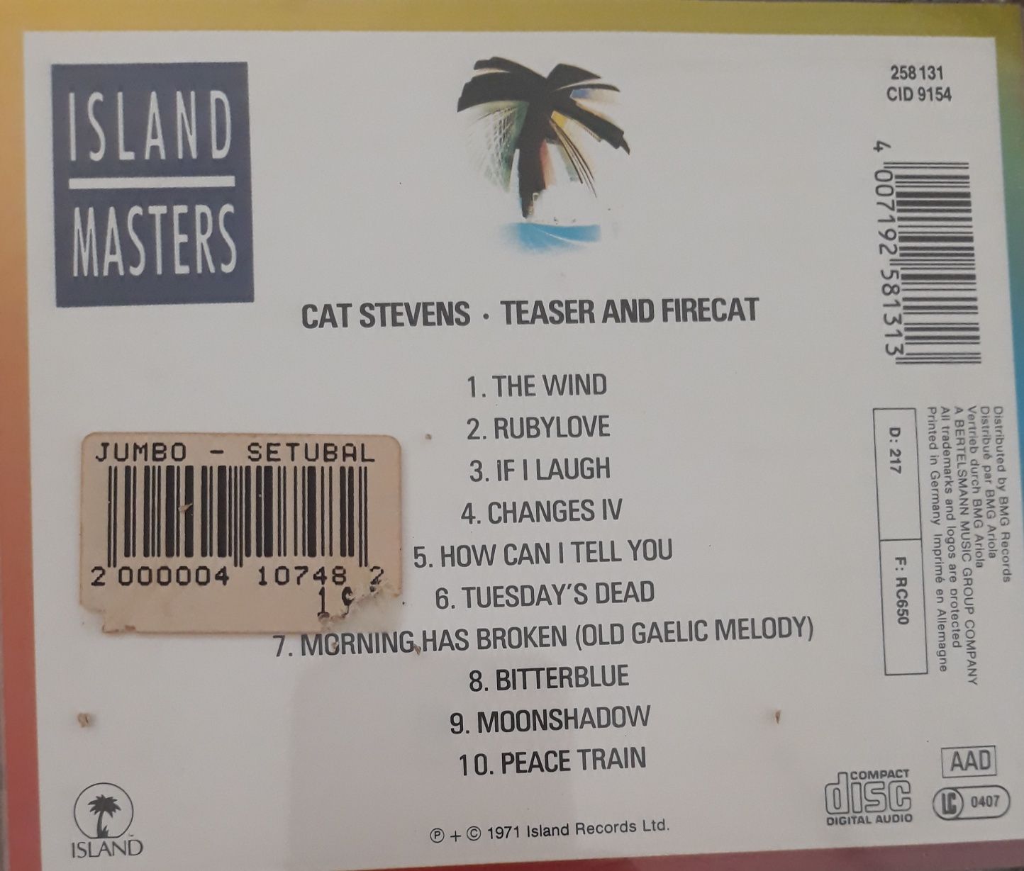 CD Cat Stevens - Teaser and Firecat