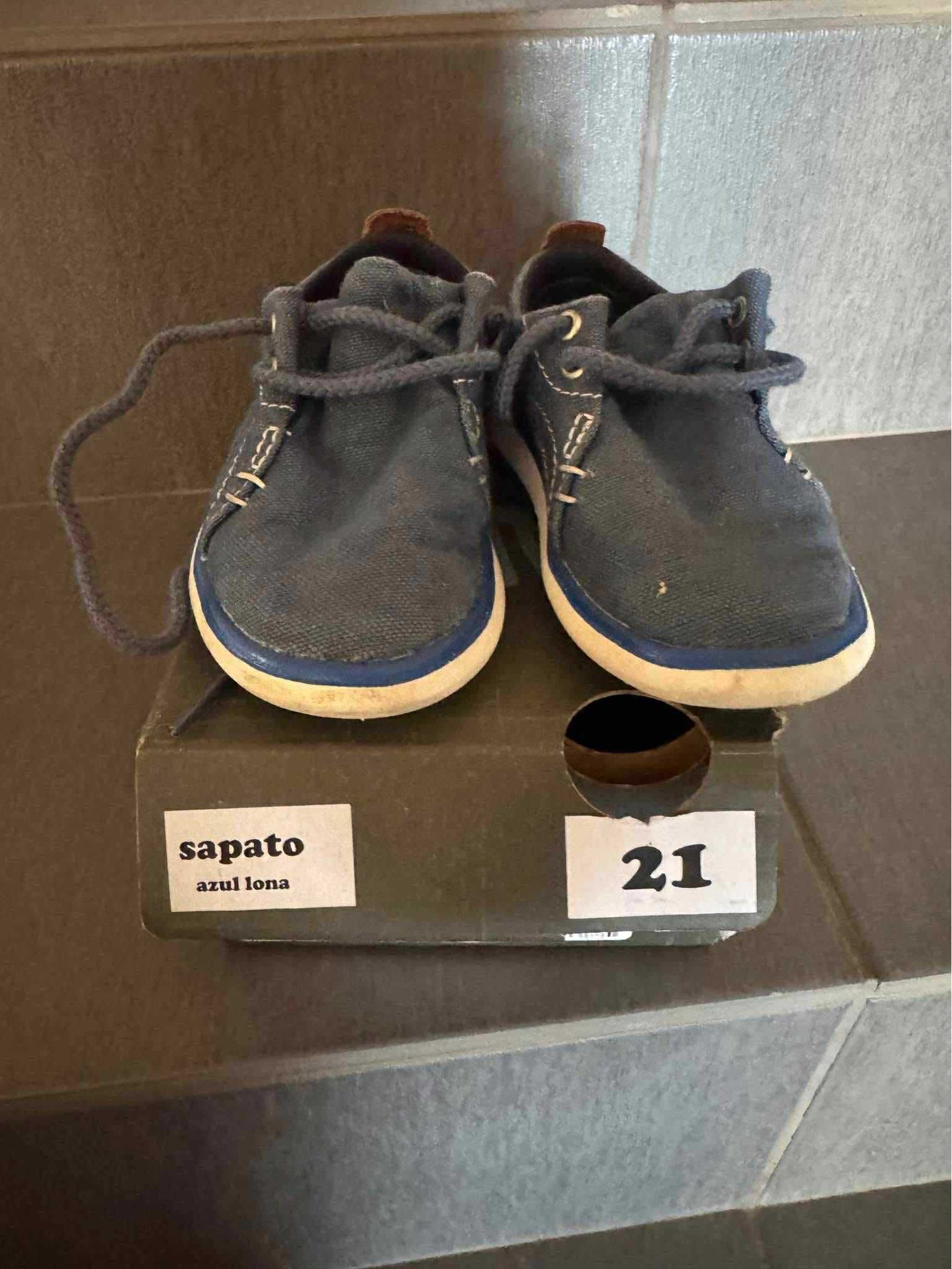 Sapato menino nr 21 usado 2 vezes