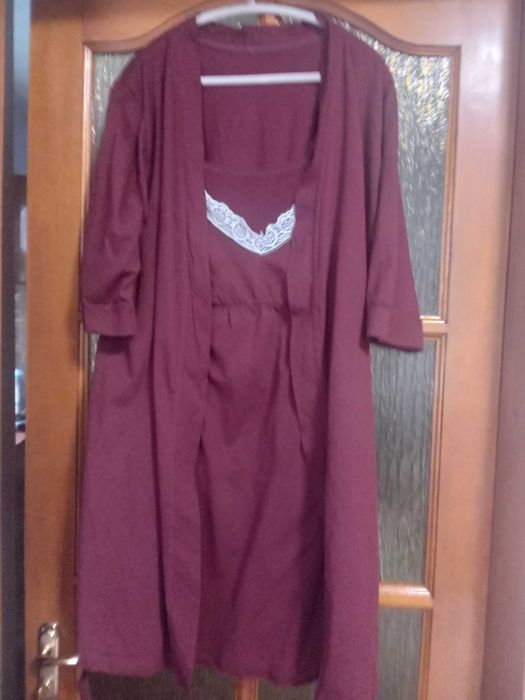 Набір в пологовий, халат і сорочка для вагітних та годуючих мам