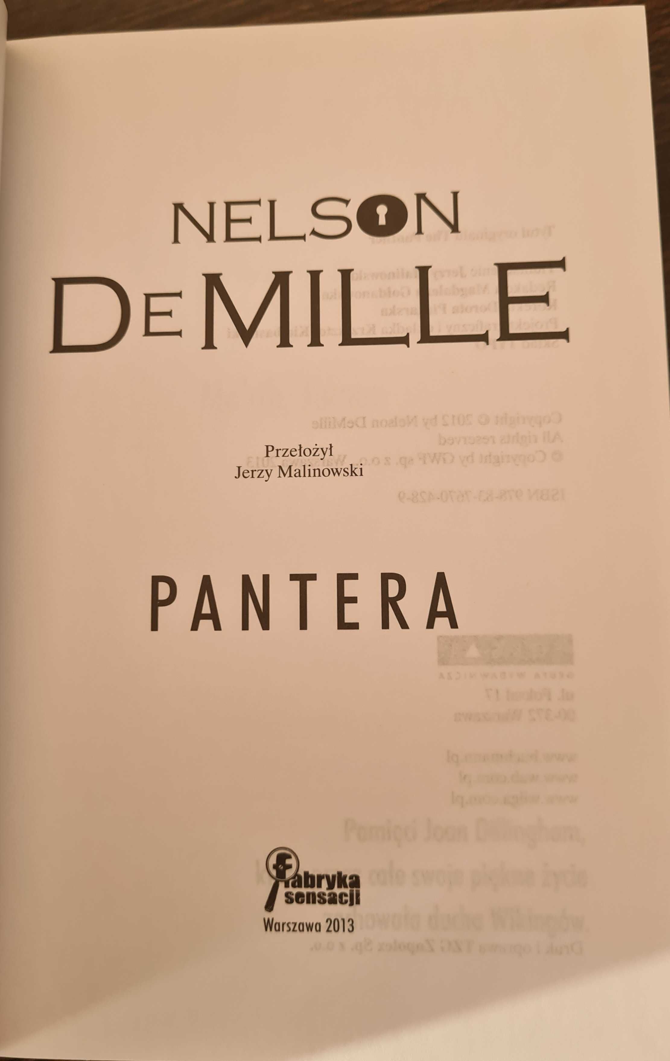 Książka: "Pantera" Nelson DeMille