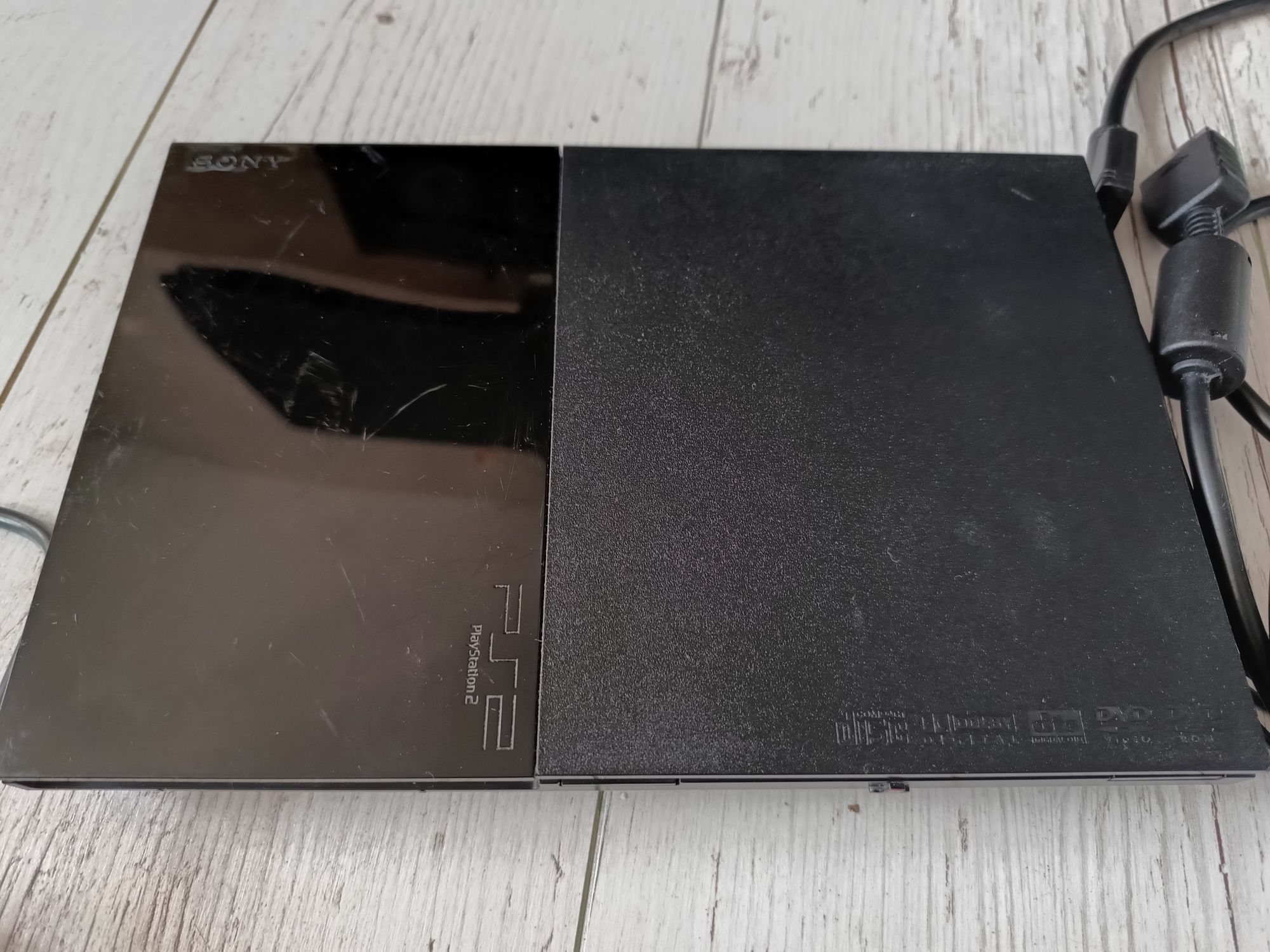 PlayStation 2 slim chip modbo ps2 + pad + kabel tv compone