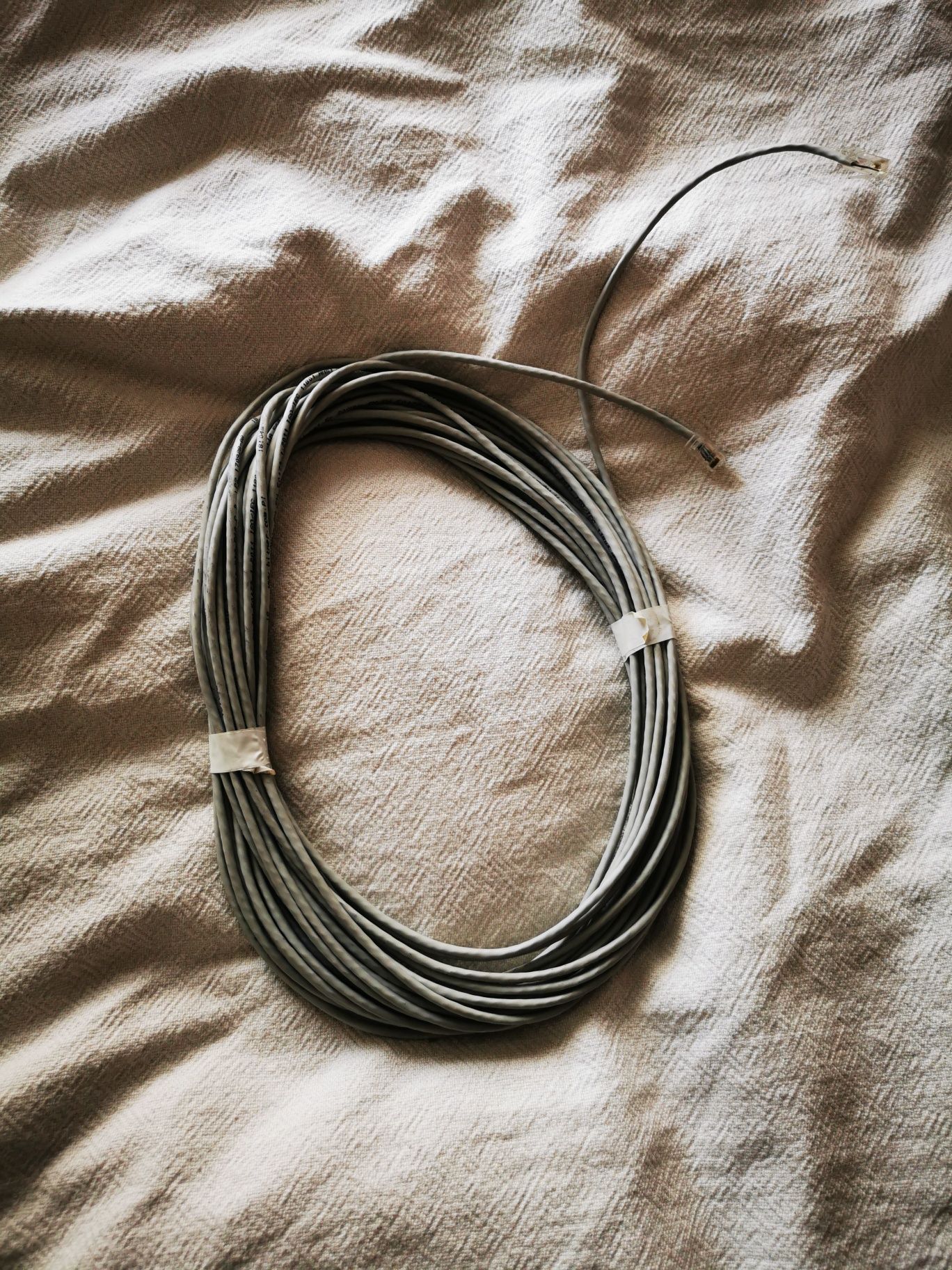 Kabel Ethernet 8 metrów z zarobionymi końcówkami RJ45