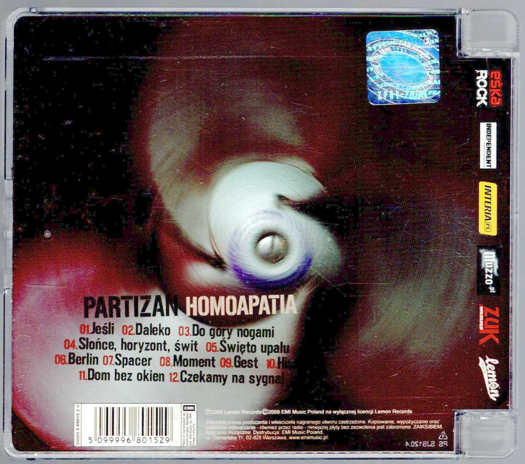 Partizan - Homoapatia (CD)