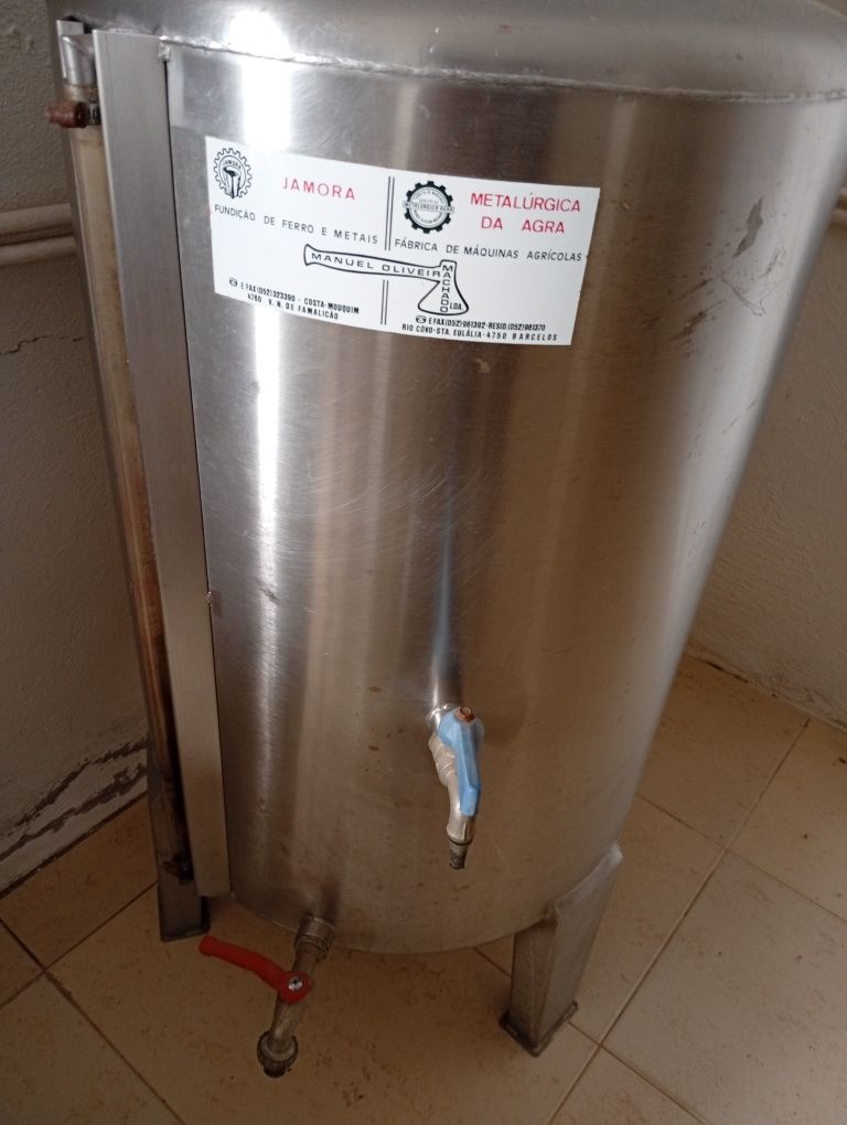Cuba de vinho 100L inox