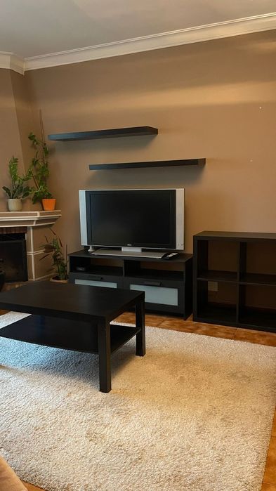 Mesa de centro preta LACK