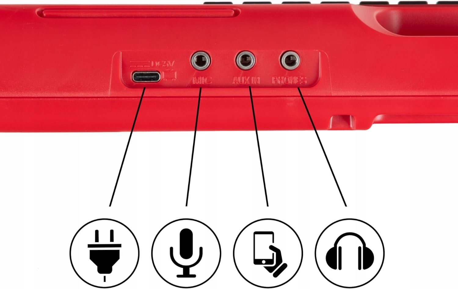 Klawiatura dla dzieci McGrey KK-2501 z mikrofonem