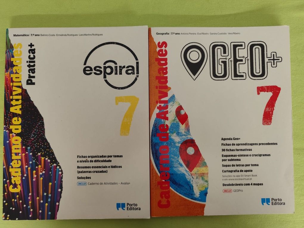 Cadernos do 7 e 8 .ano de actividades