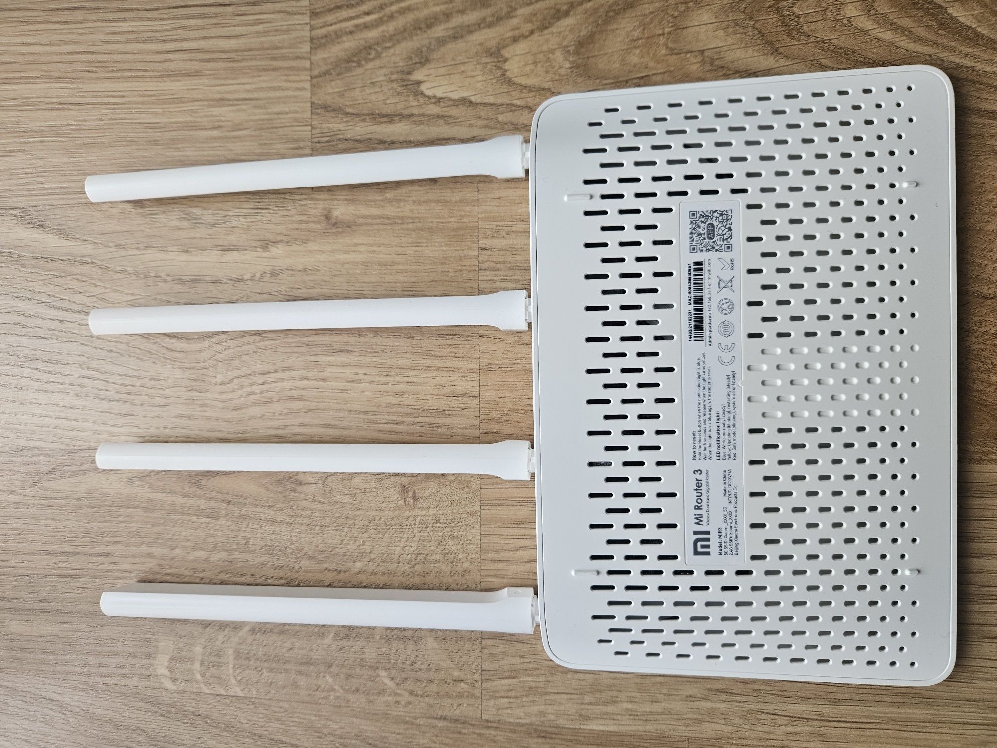 Роутер Xiaomi WiFi MiRouter 3 White International Version (DVB4150CN)