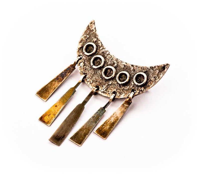 Piękna Srebrna Broszka - PRL - VINTAGE - 6,41g - ZZO - Kraków