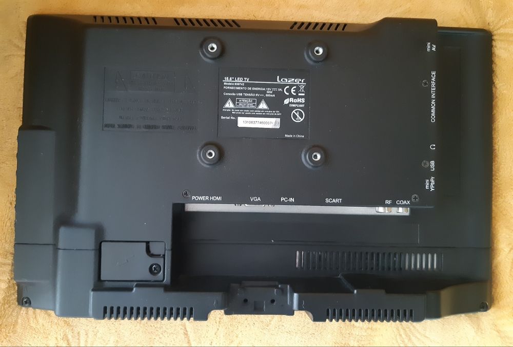 TV Lazer 15,6" 12v ou 220v