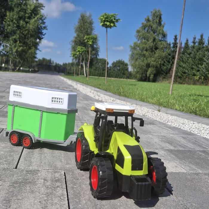 Traktor z przyczepą zabawka dla dzieci