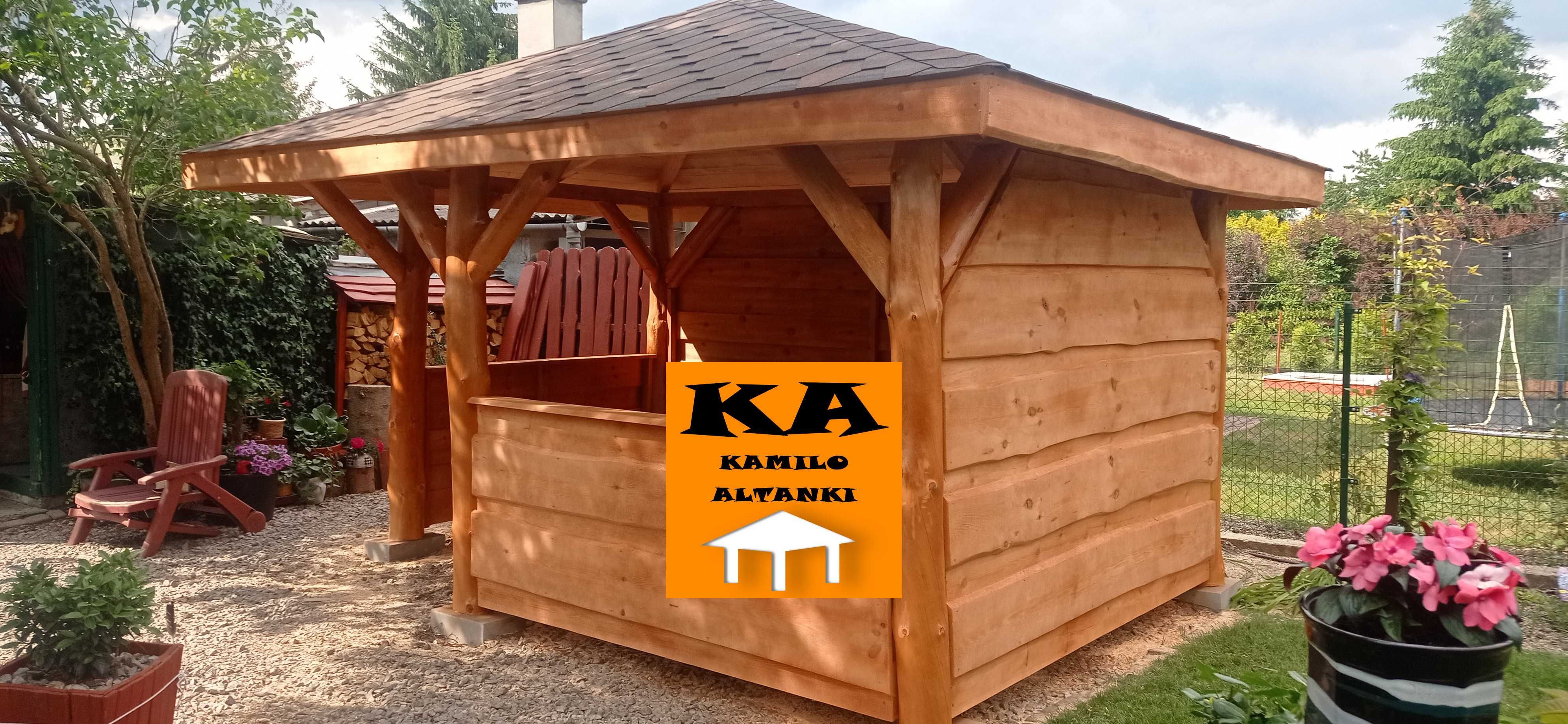 Altanka, Altana, Altanki, Altany na grubym balu ogrodowe