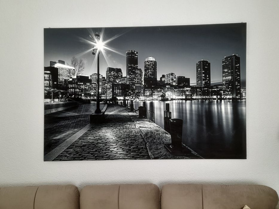 Duży obraz czarno biały 150x100cm