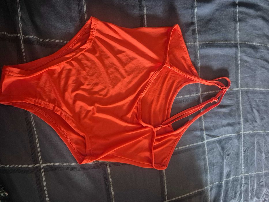Body,fato banho vermelho
