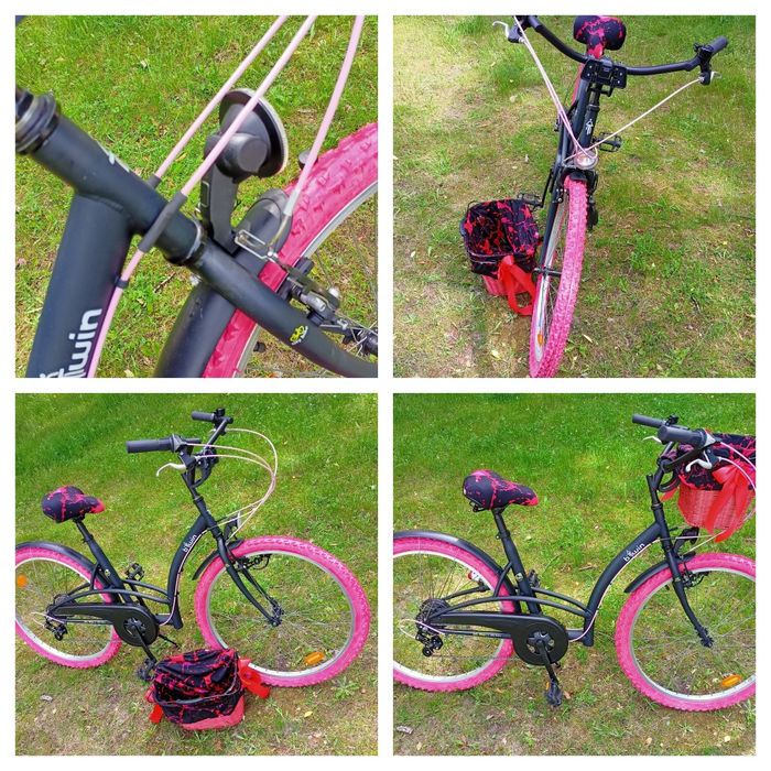 NOWY damski rower miejski B-TWIN ELOPS 3, koła 26", rama 18", 2w1.